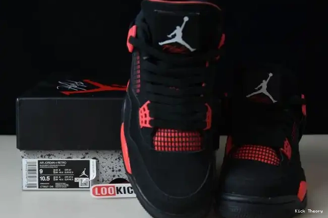 Kick Theory Jordan 4 Thunder Red Air CT8527-016 0604